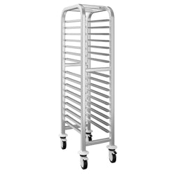 Wózek na tace – na 15 tac EN 600x400 – z cichymi kółkami