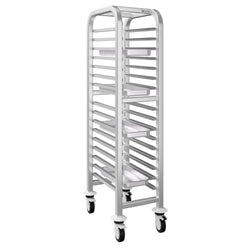 Wózek na tace – na 15 tac EN 600x400 – z cichymi kółkami