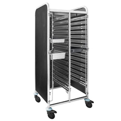 Wózek na tace – na 30 tac GN 1/1 – z cichymi kółkami