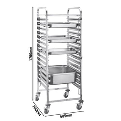 Wózek na tace – na 16 tac GN 2/1