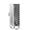 Edelstahl Tablettwagen - für 10x GN 1/1 oder 10x EN 600x400
