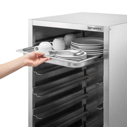 Edelstahl Tablettwagen - für 10x GN 1/1 oder 10x EN 600x400