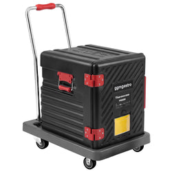 Pojemnik termoizolacyjny – 63 L – na 12x GN 1/1 – ładowanie od frontu – z wózkiem transportowym