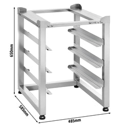Podstawa do zmywarki do szklanek – z 3 półkami na kosze o wymiarach 350 x 350 mm i 400 x 400 mm