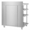 Szafka robocza – na ekspres do kawy – 1400 x 600 mm – z 2 drzwiami skrzydłowymi, 2 szufladami, wyjmowaną półką, 6 półkami i listwą krawędziową