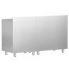 Szafka robocza - do ekspresu do kawy - 1800x600mm - z 4 szufladami, 2 drzwiami skrzydłowymi, 0 szufladami do odbijania fusów i z rantem
