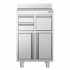 Szafka robocza - do ekspresu do kawy - 600x600mm - z 2 szufladami, 1 drzwiami skrzydłowymi i z rantem