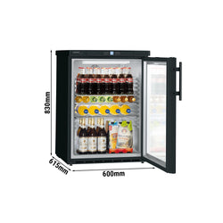 LIEBHERR | Chłodziarka podblatowa - 600x610mm - 148 litrów - z 1 szklanymi drzwiami