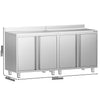 Szafka robocza – do ekspresu do kawy – 2000 x 600 mm – z 4 drzwiami skrzydłowymi i panelem tylnym