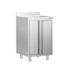 Szafka robocza – 600 x 600 mm – z 2 drzwiami skrzydłowymi i rantem – do ekspresu do kawy