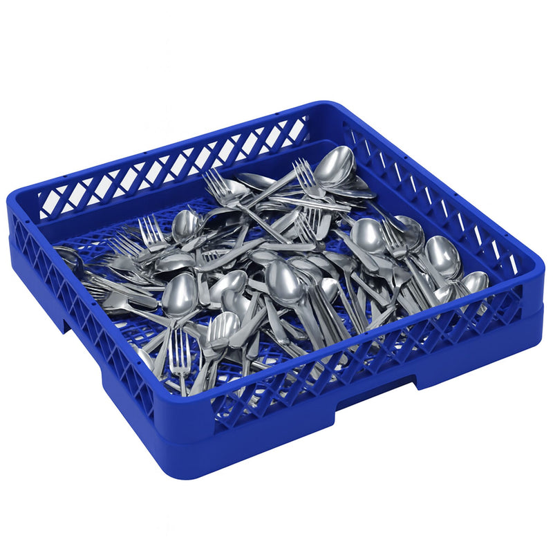 Universalspülkorb 1/1 - 500×500mm - für Besteck - Blau