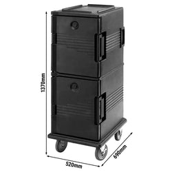 CAMBRO | ULTRA CAMCARTS® – pojemnik termiczny na 8 sztuk GN 1/1 – neutralny – czarny