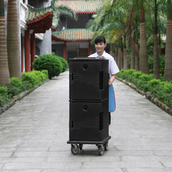 CAMBRO | ULTRA CAMCARTS® – pojemnik termiczny na 8 sztuk GN 1/1 – neutralny – czarny