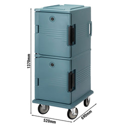 Cambro | ULTRA CAMCARTS® - Pojemnik termiczny na 8 pojemników GN 1/1 - kolor niebieski łupkowy