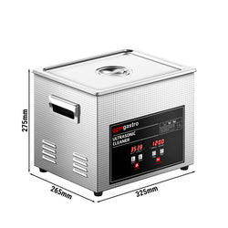 Myjka ultradźwiękowa - 10L - 40kHz - 240W moc ultradźwięków - z zaworem spustowym - Degas