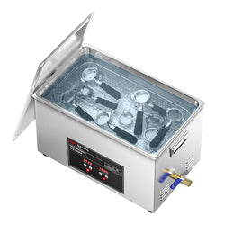 Myjka ultradźwiękowa – 30 litrów – 600 W – z kranikiem spustowym