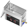 Myjka ultradźwiękowa – 6,5 L – moc ultradźwiękowa: 180 W – 40 kHz – cyfrowa – z podgrzewaniem do 80 °C, funkcją odgazowania i kranem spustowym
