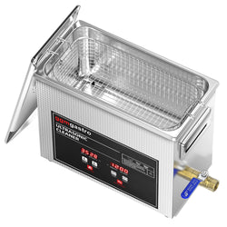 Myjka ultradźwiękowa - 6,5L - 40kHz - 180W moc ultradźwięków - z zaworem spustowym - Degas