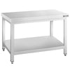 Stół ze stali nierdzewnej 1600 x 700 mm – z podstawą - Prime Gastro