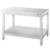 Stół ze stali nierdzewnej 1600 x 700 mm – z podstawą - Prime Gastro