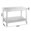Stół ze stali nierdzewnej 1600 x 700 mm – z podstawą - Prime Gastro