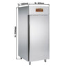 Bakery Freezer Stainless steel PREMIUM - EN 600x800mm - 858L - Single Door