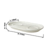 (12 pcs) LUX - Milk & sugar tray - 215x140mm - Ivory