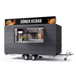 Przyczepa handlowa / food truck DÖNER – 6,7 m – z wyposażeniem podstawowym i urządzeniami kuchennymi