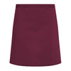 (6 szt) KARLOWSKY | Fartuch w talii Basic - bordowy