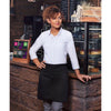 (6 szt) KARLOWSKY | Fartuch w talii Basic - Czarny