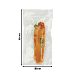(2000 sztuk) Worki próżniowe – teksturowane – 150 x 300 mm – 90 µm
