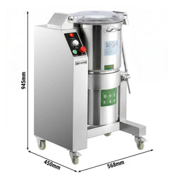 Szatkownica do warzyw/hummusu – 18 litrów – 3 kW – 230 V – 1400 obr./min – z funkcją timera