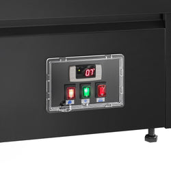 Witryna chłodnicza Helsinki - 1200x800mm - 199L - Czarny - z 2 przeszklonymi drzwiami - 4 półki - z oświetleniem LED - na rynek PL