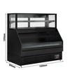 Witryna chłodnicza PREMIUM Helsinki - 1500x800mm - 251L - Czarny - z 2 przeszklonymi drzwiami - 4 półki - z oświetleniem LED