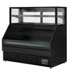 Witryna chłodnicza PREMIUM Helsinki - 1500x800mm - 251L - Czarny - z 2 przeszklonymi drzwiami - 4 półki - z oświetleniem LED