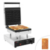 Commercial Waffle Maker - Single - Manual - 2kW - Shape: Brussels - plates with Teflon coating