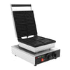 Commercial Waffle Maker - Single - Manual - 1.75 kW - Shape: 4 Brussels Waffles