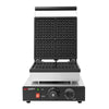 Commercial Waffle Maker - Single - Manual - 1.75 kW - Shape: 4 Brussels Waffles
