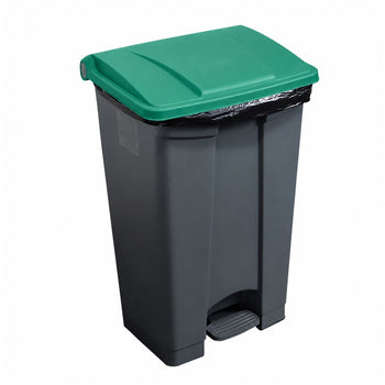 CAMBRO | Kosz na śmieci z pedałem – 87 litrów – zielona pokrywa
