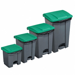 CAMBRO | Kosz na śmieci z pedałem – 87 litrów – zielona pokrywa