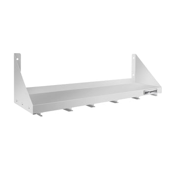 Półka ścienna na pojemniki 5x GN 1/6 – 1000x300 mm – wraz z szynami