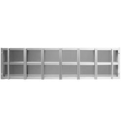 Półka ścienna na pojemniki 5x GN 1/6 – 1000x300 mm – wraz z szynami