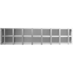 Półka ścienna – do pojemników 6x GN 1/6 – 1200x300 mm – wraz z szynami