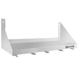 Półka ścienna na pojemniki 4x GN 1/6 – 800x300 mm – wraz z szynami