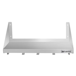 Półka ścienna na pojemniki 4x GN 1/6 – 800x300 mm – wraz z szynami