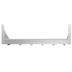 Półka ścienna na pojemniki 4x GN 1/6 – 800x300 mm – wraz z szynami