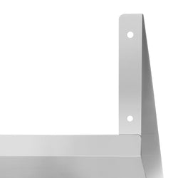 Półka ścienna – do pojemników 6x GN 1/6 – 1200x300 mm – wraz z szynami