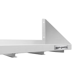 Półka ścienna – do pojemników 6x GN 1/6 – 1200x300 mm – wraz z szynami