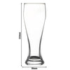 (6 pieces) Wheat beer glass - BEER SPECIALS - 665 ml - calibrated to 500 ml
