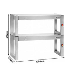 Mostek grzewczy na podczerwień – 1200 x 300 mm – z 2 podgrzewanymi poziomami